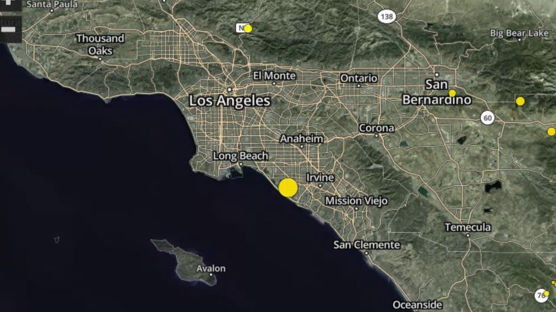 A 3.4 magnitude earthquake struck the Orange County area on Dec. 22, 2023.  